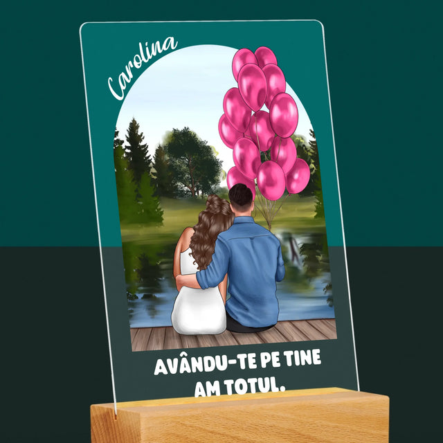 Creator De Personaj: Ea Și El - Imprimare Pe Sticlă Acrilică (Verticală)