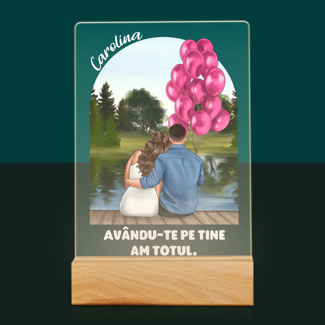 Creator De Personaj: Ea Și El - Imprimare Pe Sticlă Acrilică (Verticală)