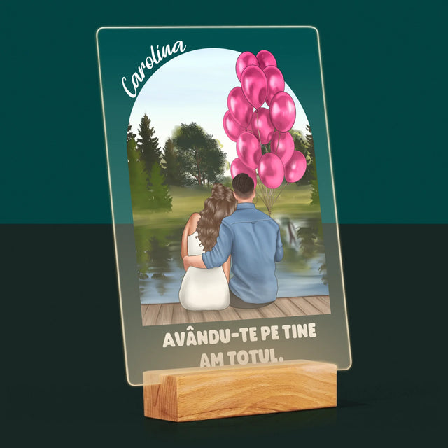 Creator De Personaj: Ea Și El - Imprimare Pe Sticlă Acrilică (Verticală)