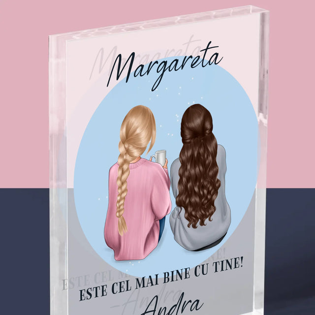 Creator de personaje: Prieteni - Bloc acrilic cu imprimeu | RO