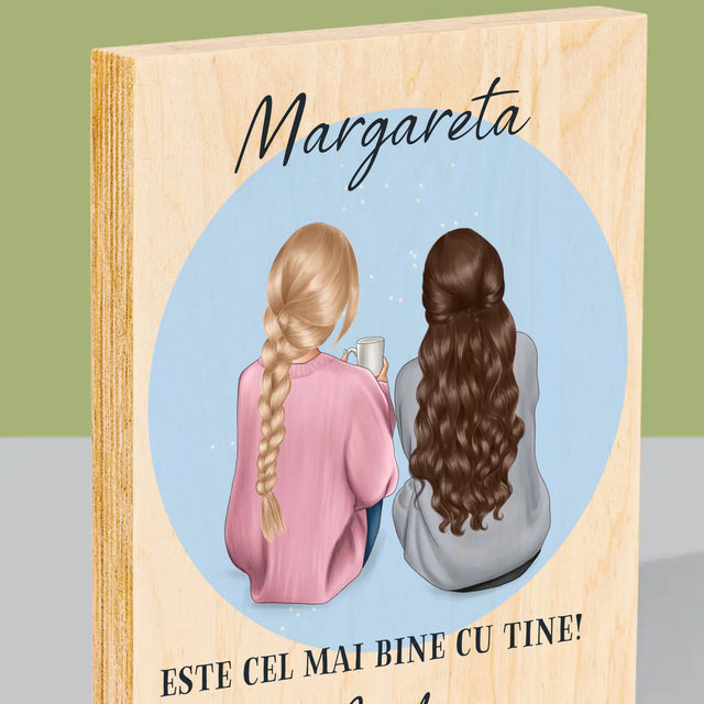 Creator de personaje: Prieteni - Imprimare pe lemn | RO