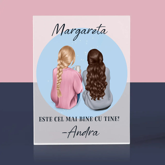 Creator de personaje: Prieteni - Bloc acrilic cu imprimeu | RO