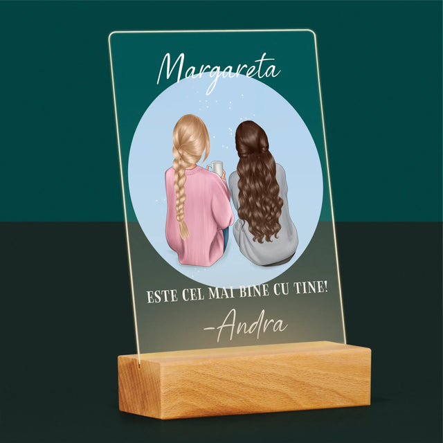 Kreator Postaci: Przyjaciółki - Wydruk Na Szkle Akrylowym | RO