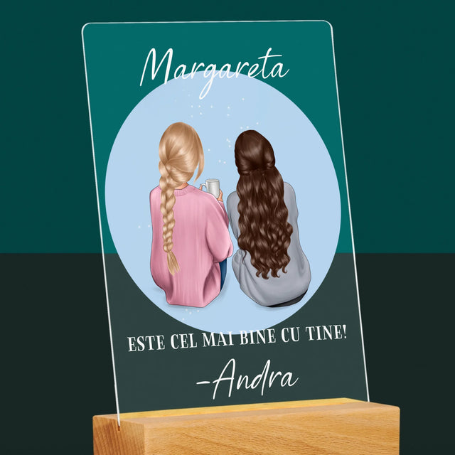 Kreator Postaci: Przyjaciółki - Wydruk Na Szkle Akrylowym | RO