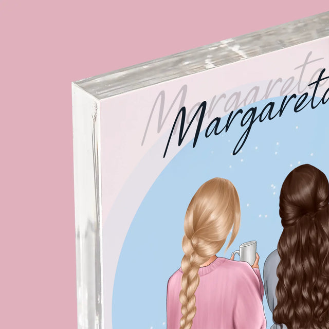 Creator de personaje: Prieteni - Bloc acrilic cu imprimeu | RO