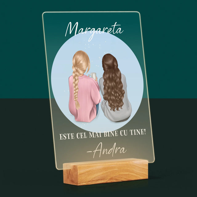 Kreator Postaci: Przyjaciółki - Wydruk Na Szkle Akrylowym | RO