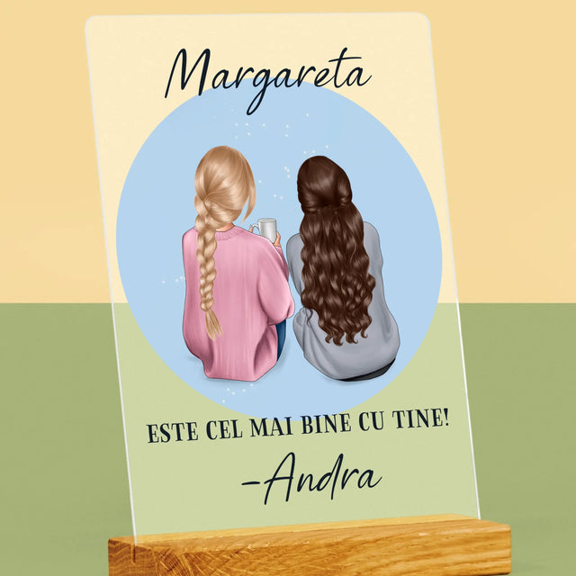 Kreator Postaci: Przyjaciółki - Wydruk Na Szkle Akrylowym | RO