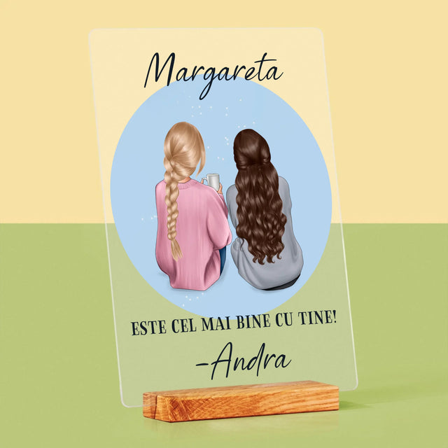 Kreator Postaci: Przyjaciółki - Wydruk Na Szkle Akrylowym | RO