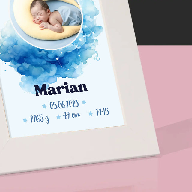 Certificat De Naștere: Zodiac Baiat - Ramă Pentru Fotografii (Horizontală)