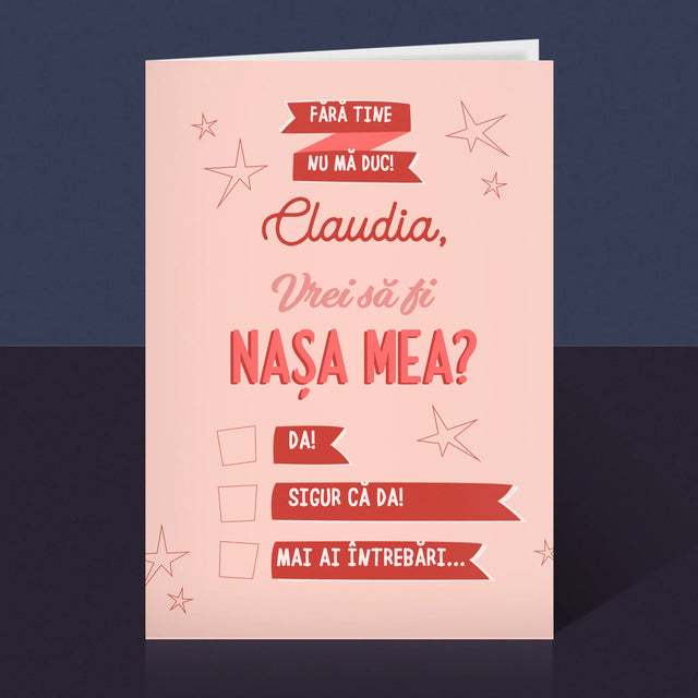 Numele Și Semnătura: Fără Tine Nu Mă Duc - Card Cu Felicitări