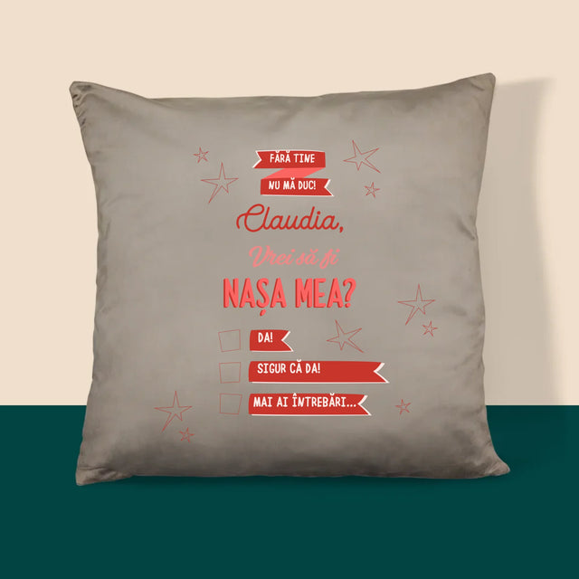 Numele Și Semnătura: Fără Tine Nu Mă Duc - Pernă (Cu Fotografie)