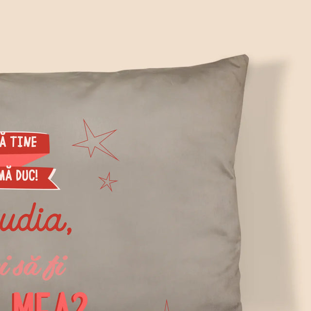 Numele Și Semnătura: Fără Tine Nu Mă Duc - Pernă (Cu Fotografie)