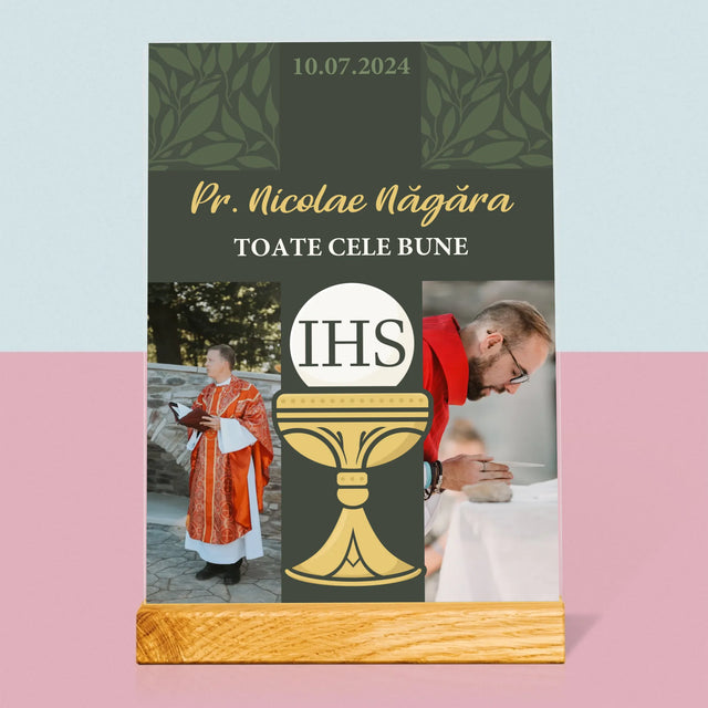 Colaj De Fotografii: Toate Cele Mai Bune Urări - Imprimare Pe Sticlă Acrilică (Verticală)