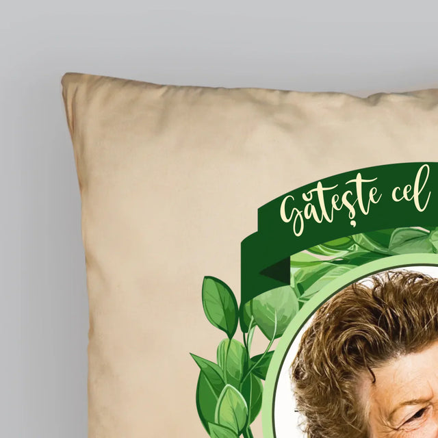 Fotografie și legendă: Cel mai bun bucătar - Pernă imprimată | RO