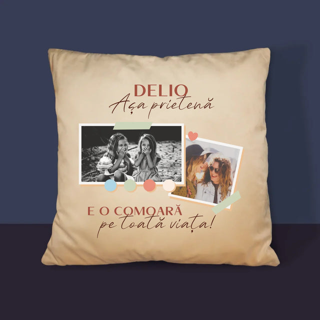 Colaj De Fotografii: Prietena E O Comoară - Pernă (Cu Fotografie)