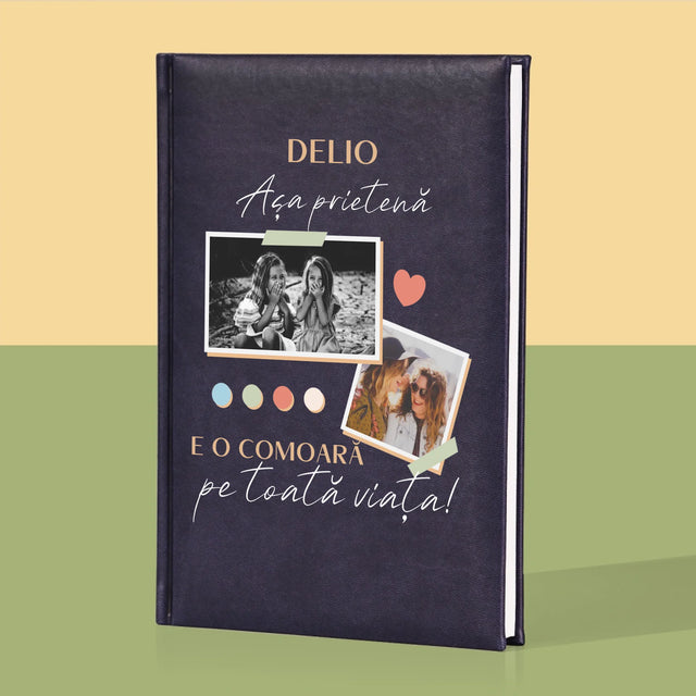 Colaj De Fotografii: Prietena E O Comoară - Carte Pentru Notițe Cu Fotografie