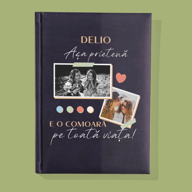 Colaj De Fotografii: Prietena E O Comoară - Carte Pentru Notițe Cu Fotografie