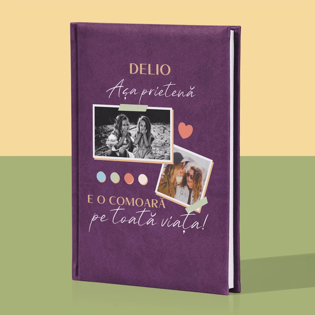 Colaj De Fotografii: Prietena E O Comoară - Carte Pentru Notițe Cu Fotografie
