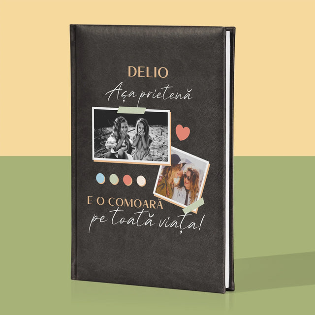 Colaj De Fotografii: Prietena E O Comoară - Carte Pentru Notițe Cu Fotografie