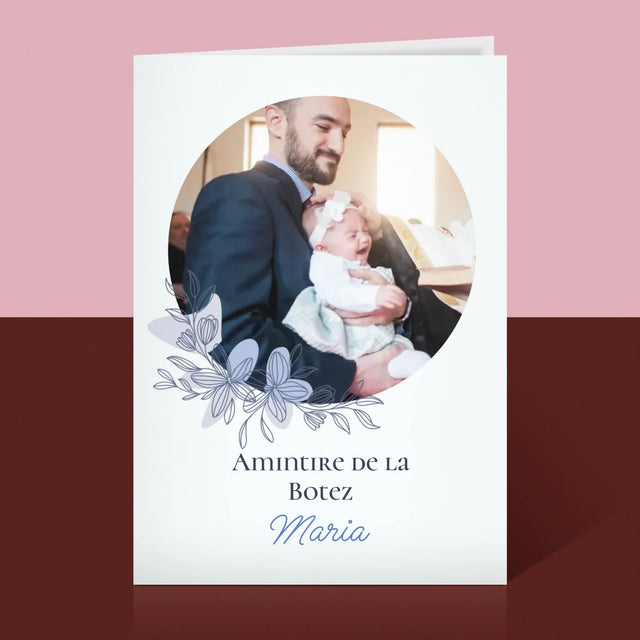 Fotografie Si Semnătură: Amintire De La Botez - Card Cu Felicitări