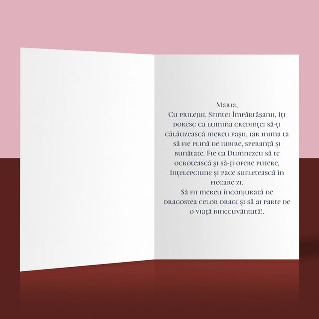 Fotografie Si Semnătură: Amintire De La Botez - Card Cu Felicitări