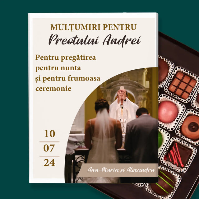 Fotografie Si Semnătură: Mulțumim Pentru Nunta Noastră - Praline