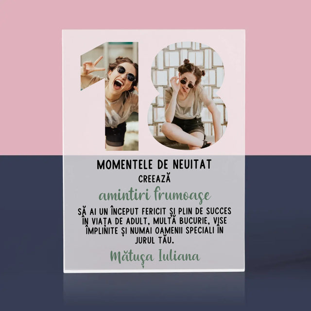 Cuvânt Din Fotografii: 18 De Ani - Bloc Acrilic