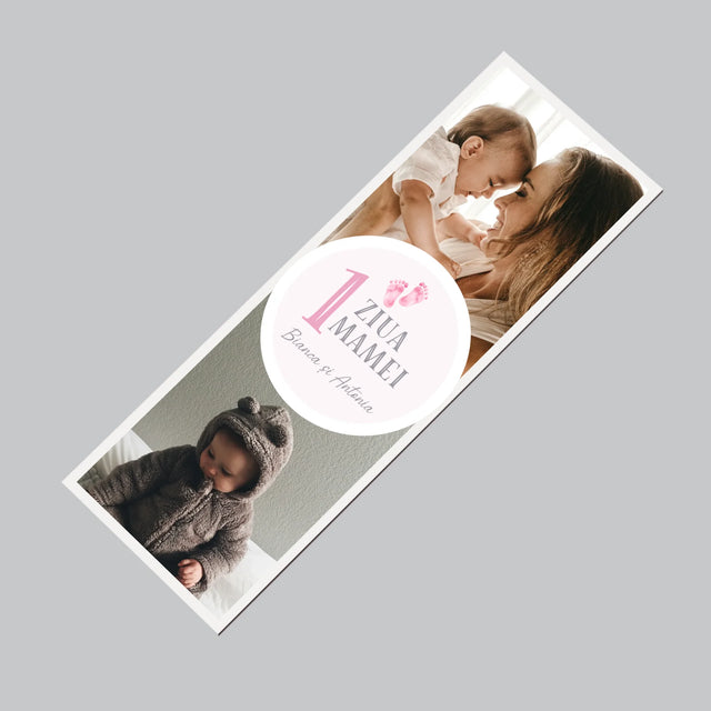 Colaj De Fotografii: Prima Zi A Mamei - Magnet Pe Fregider