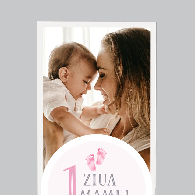 Colaj De Fotografii: Prima Zi A Mamei - Magnet Pe Fregider