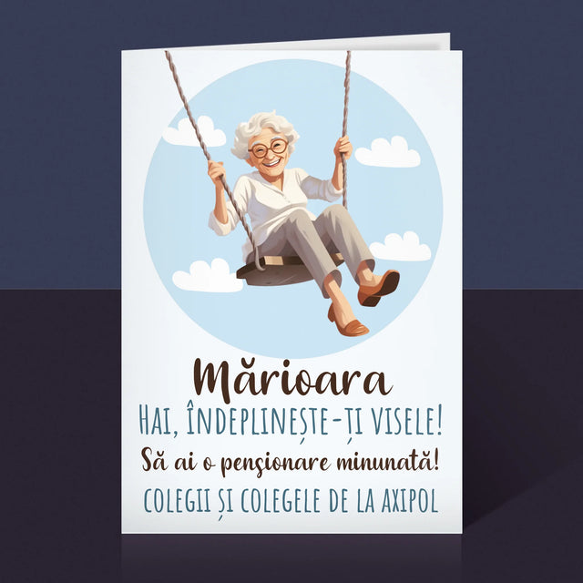 Numele Și Semnătura: Îndeplinește-Ți Visele - Card Cu Felicitări