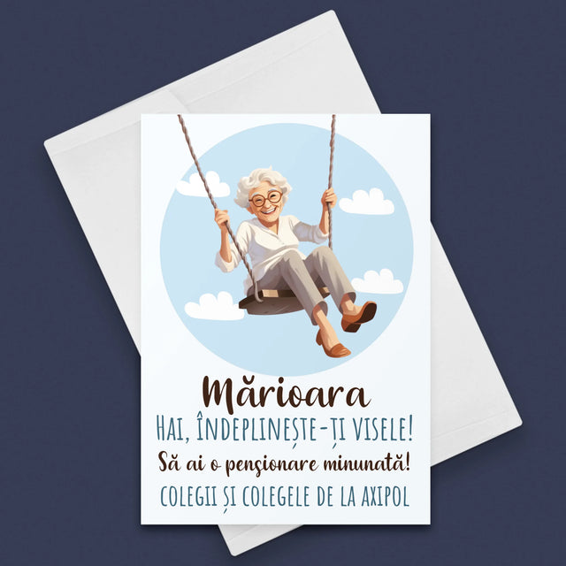 Numele Și Semnătura: Îndeplinește-Ți Visele - Card Cu Felicitări