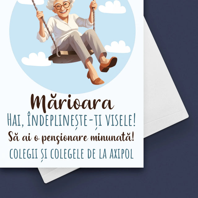 Numele Și Semnătura: Îndeplinește-Ți Visele - Card Cu Felicitări