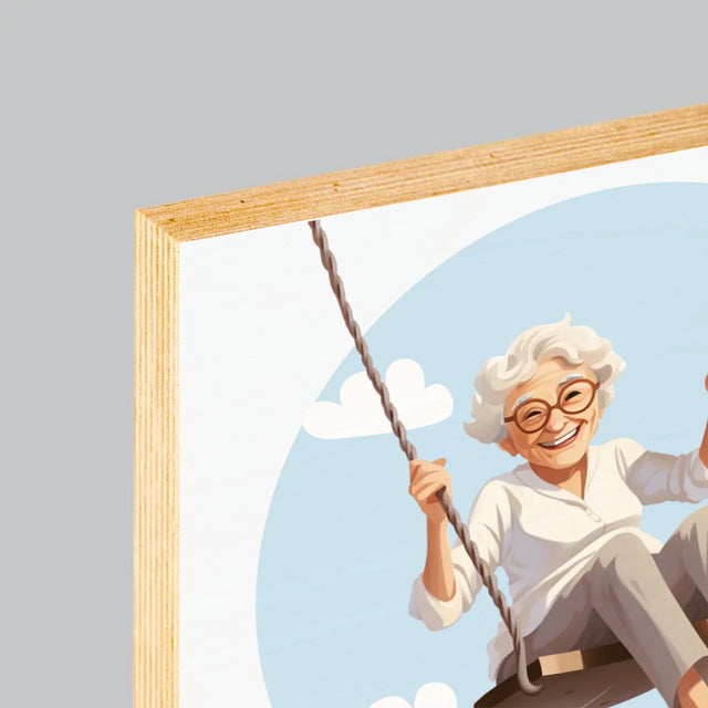 Numele Și Semnătura: Îndeplinește-Ți Visele - Imprimare Pe Lemn ( Verticală)