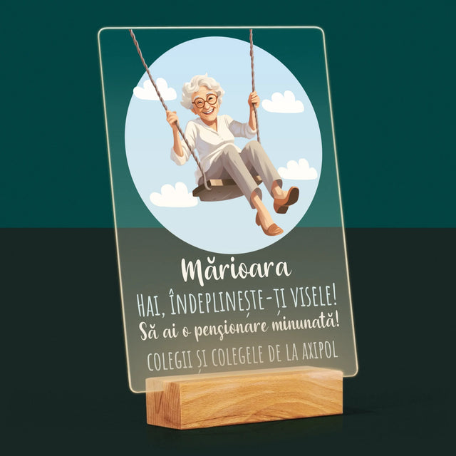 Numele Și Semnătura: Îndeplinește-Ți Visele - Imprimare Pe Sticlă Acrilică (Verticală)