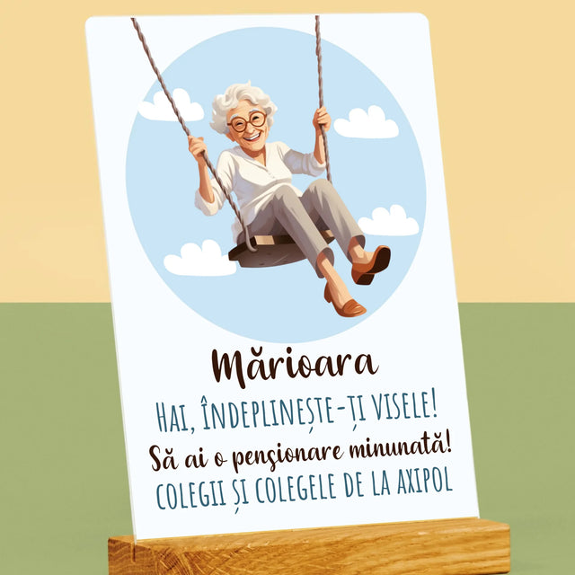 Numele Și Semnătura: Îndeplinește-Ți Visele - Imprimare Pe Sticlă Acrilică (Verticală)