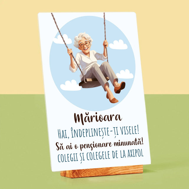 Numele Și Semnătura: Îndeplinește-Ți Visele - Imprimare Pe Sticlă Acrilică (Verticală)