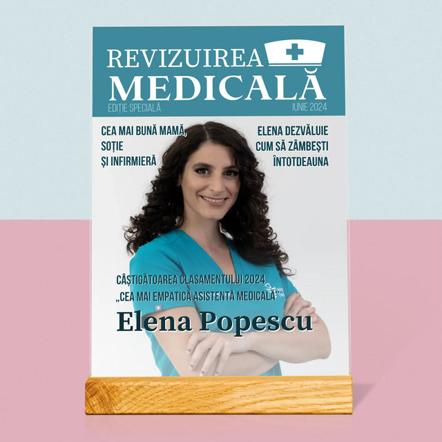 Copertă Derevistă: Revizuirea Medicală - Imprimare Pe Sticlă Acrilică (Verticală)