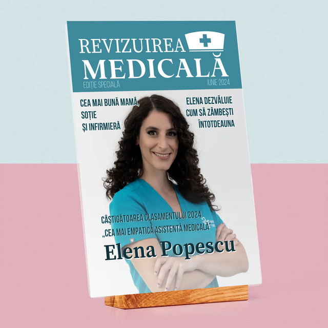 Copertă Derevistă: Revizuirea Medicală - Imprimare Pe Sticlă Acrilică (Verticală)