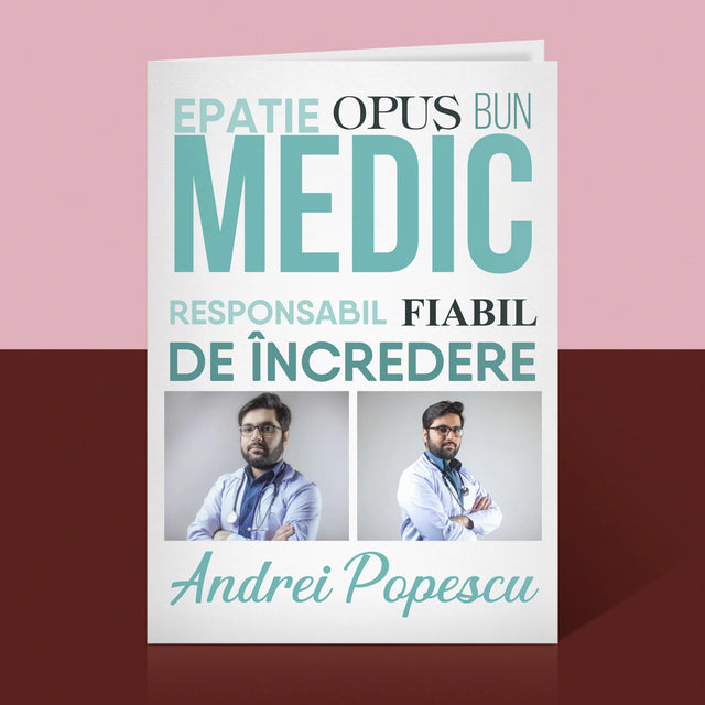 Colaj De Fotografii: Caracteristicile Medicului - Card Cu Felicitări