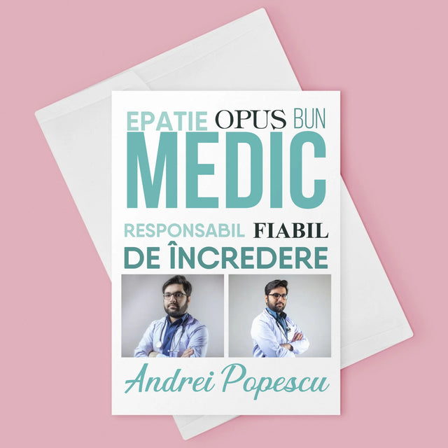Colaj De Fotografii: Caracteristicile Medicului - Card Cu Felicitări