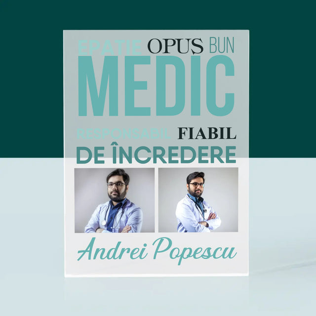 Colaj De Fotografii: Caracteristicile Medicului - Bloc Acrilic