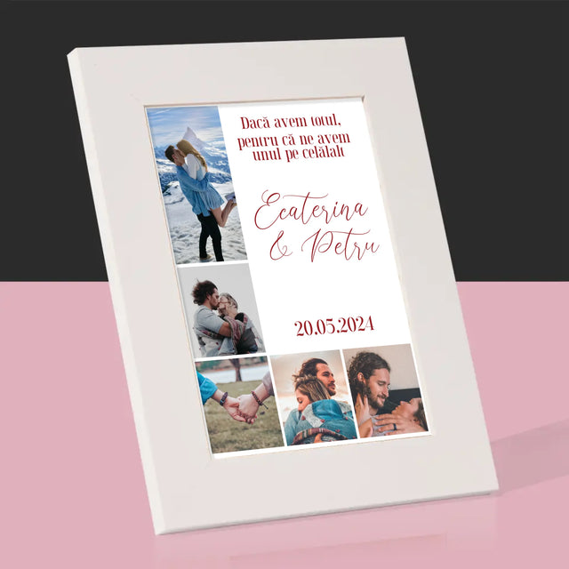 Colaj De Fotografii: Avem Totul, Pentru Că Ne Avem Unul Pe Celălalt - Ramă Pentru Fotografii (Horizontală)