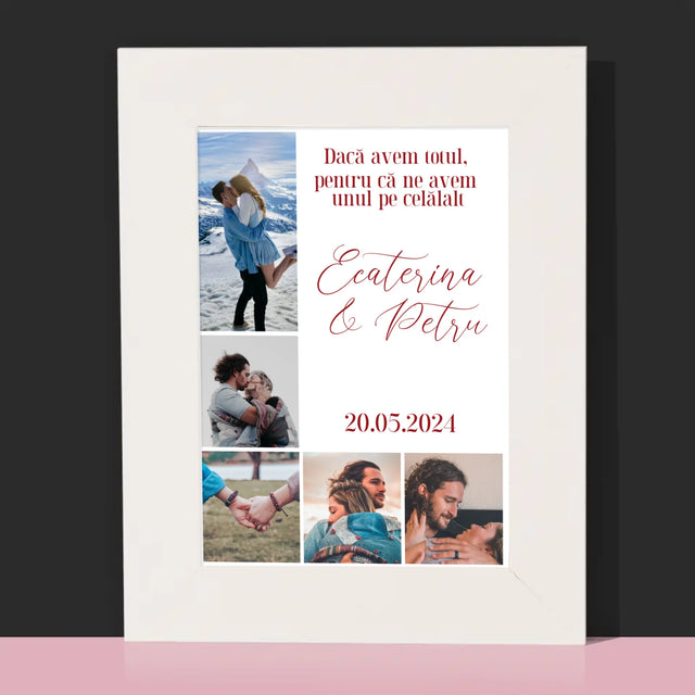 Colaj De Fotografii: Avem Totul, Pentru Că Ne Avem Unul Pe Celălalt - Ramă Pentru Fotografii (Horizontală)