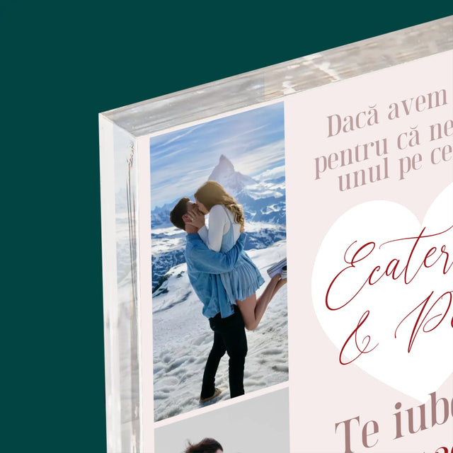 Colaj De Fotografii: Avem Totul, Pentru Că Ne Avem Unul Pe Celălalt - Bloc Acrilic