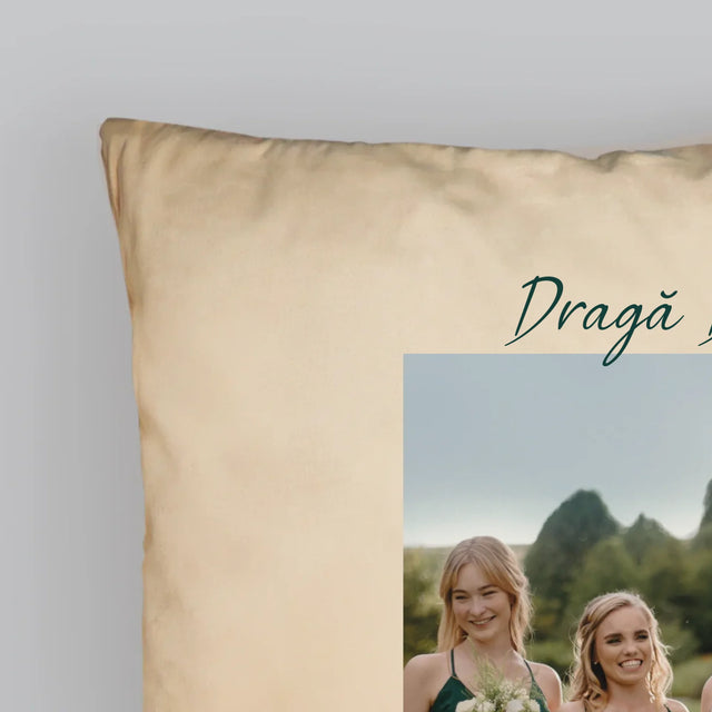 Fotografie Si Semnătură: Ai Fost Cea Mai Tare Nașă! - Pernă (Cu Fotografie)