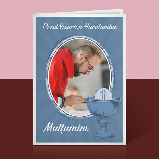 Numele Și Semnătura: Mulțumim Preotului - Card Cu Felicitări