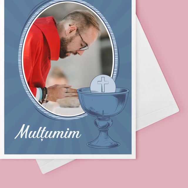 Numele Și Semnătura: Mulțumim Preotului - Card Cu Felicitări