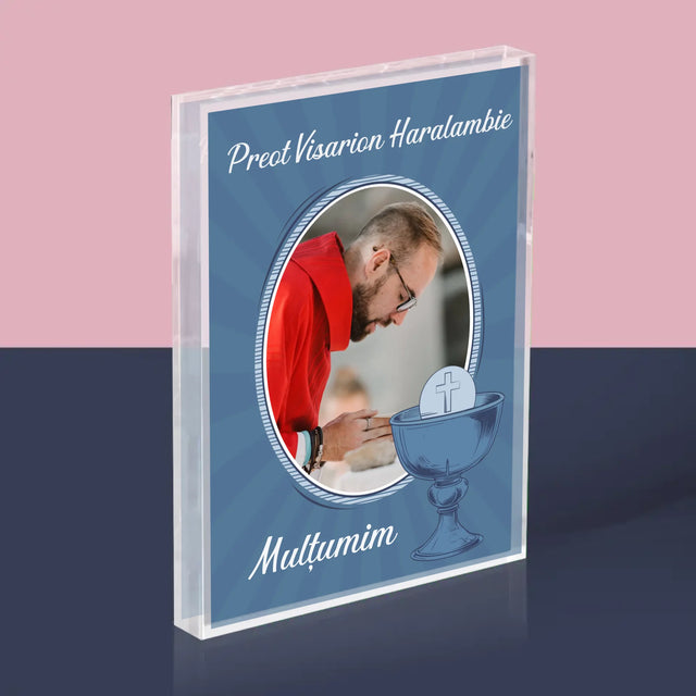 Numele Și Semnătura: Mulțumim Preotului - Bloc Acrilic