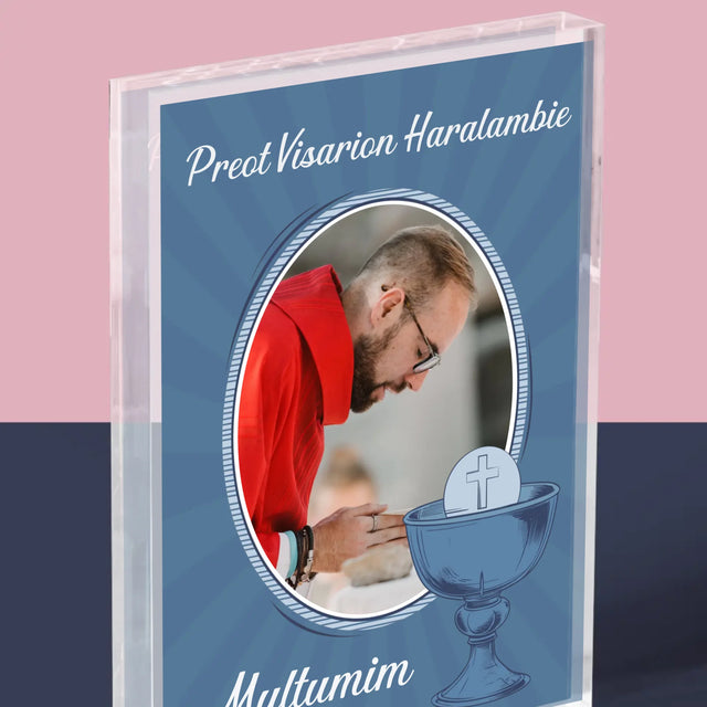 Numele Și Semnătura: Mulțumim Preotului - Bloc Acrilic