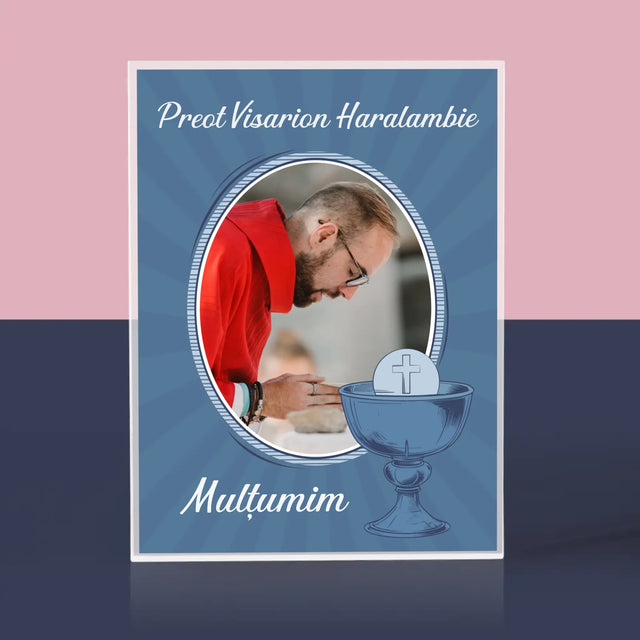 Numele Și Semnătura: Mulțumim Preotului - Bloc Acrilic